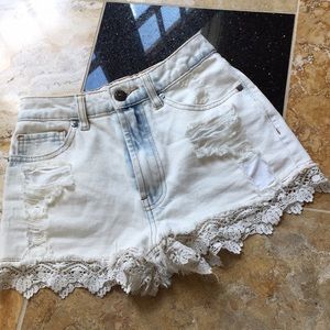 Free Fusion High waisted shorts shorts fringe/lace